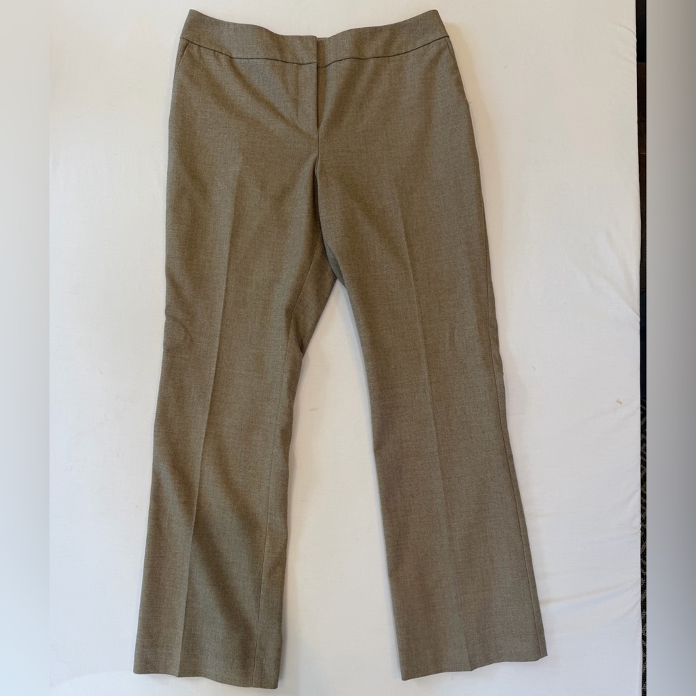 Ann Taylor Women's Tailored Bootcut Dress Pants - Taupe - Size 8P Curvy Fit